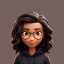 Home 3d Avatar Woman Curly Hair Glasses