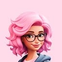 Home 3d Avatar Woman Pink Hair Glasses