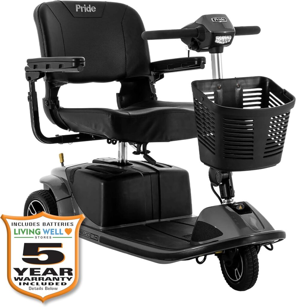 pride revo 2.0 3 wheel mobility scooter