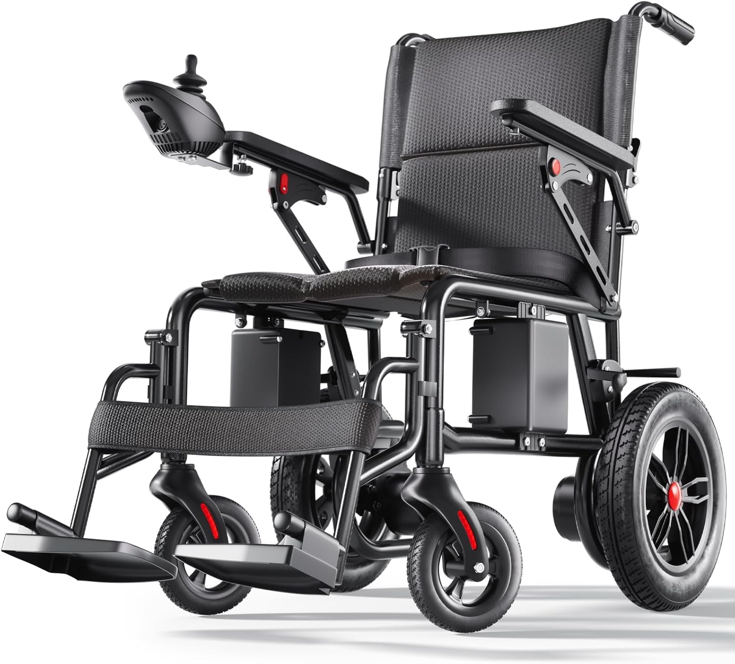 Foldable Travel Motorized Wheelchairs for Seniors, Folding Portable Mobility